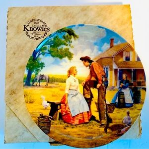 Plate Knowles Wall Plaque Oh, What a Beautiful Mornin porcelain plate Oklahoma